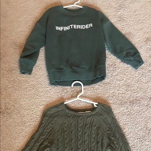 Zara kids sweater and sweatshirt 4 yr